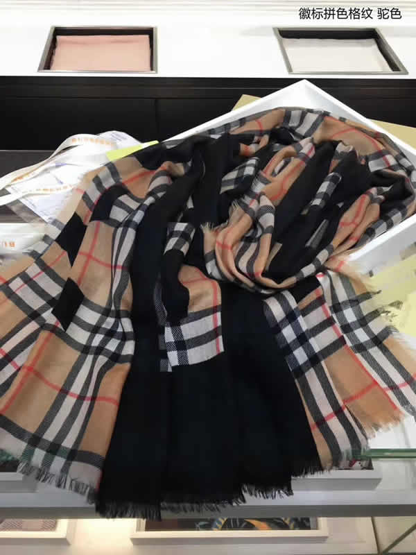 Women Scarves Autumn Winter New Female Wool Scarf Fake Burberry Scarves 11